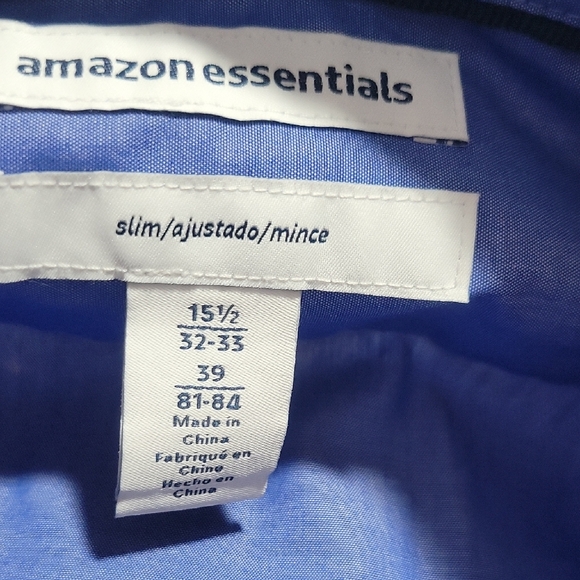 Amazon Essentials Classic Blue Button-Up - Picture 2 of 10